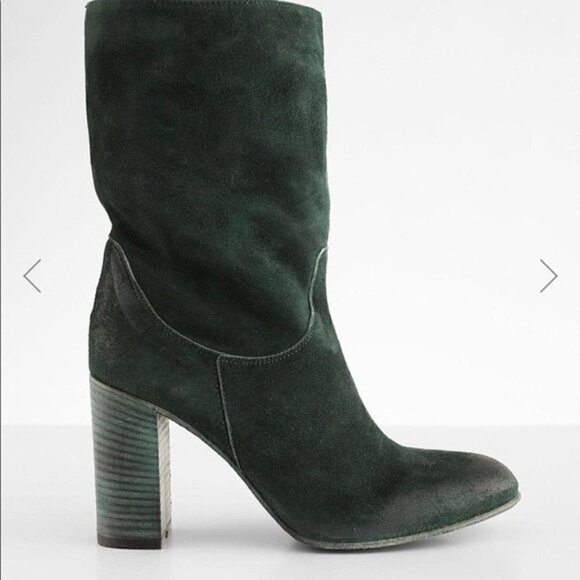 Free People FP New Dakota Leather Suede Slouchy Boot Boots Booties Heels 41 - Picture 9 of 16